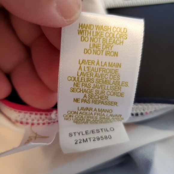 Anne Cole‎ Women's High Neck Tankini Swim Top Colorful Size Small X Back Straps - Picture 10 of 14